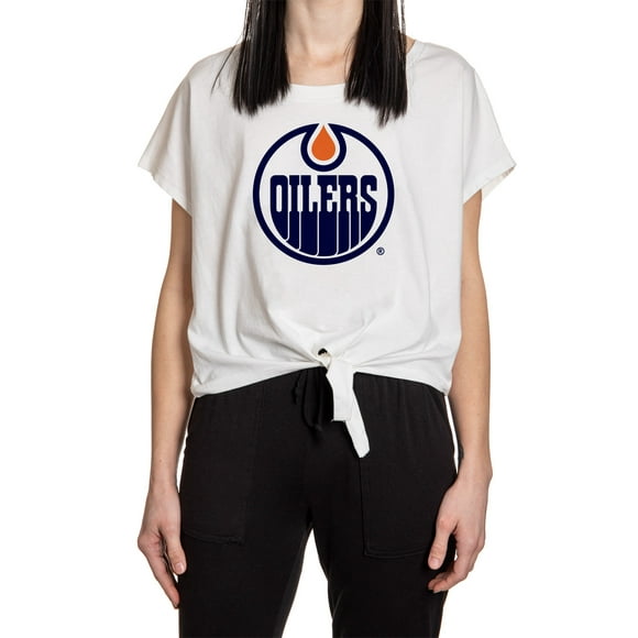 T-shirt de Récolte avant pour Dames Edmonton Oilers Attacher
