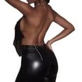 thumbnail image 5 of Laqbezok Women's Backless Sequin Halter Top, Handkerchief Hem Metallic Cami, Sexy Party Rave Night Out Outfit, 5 of 5