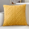thumbnail image 4 of Dvruxg Plush Geometric Patterned Cushion Brown Polyester 45x45cm Enhances Back Support and Living Room Style Extended Length for Ultimate Relaxation, 4 of 5