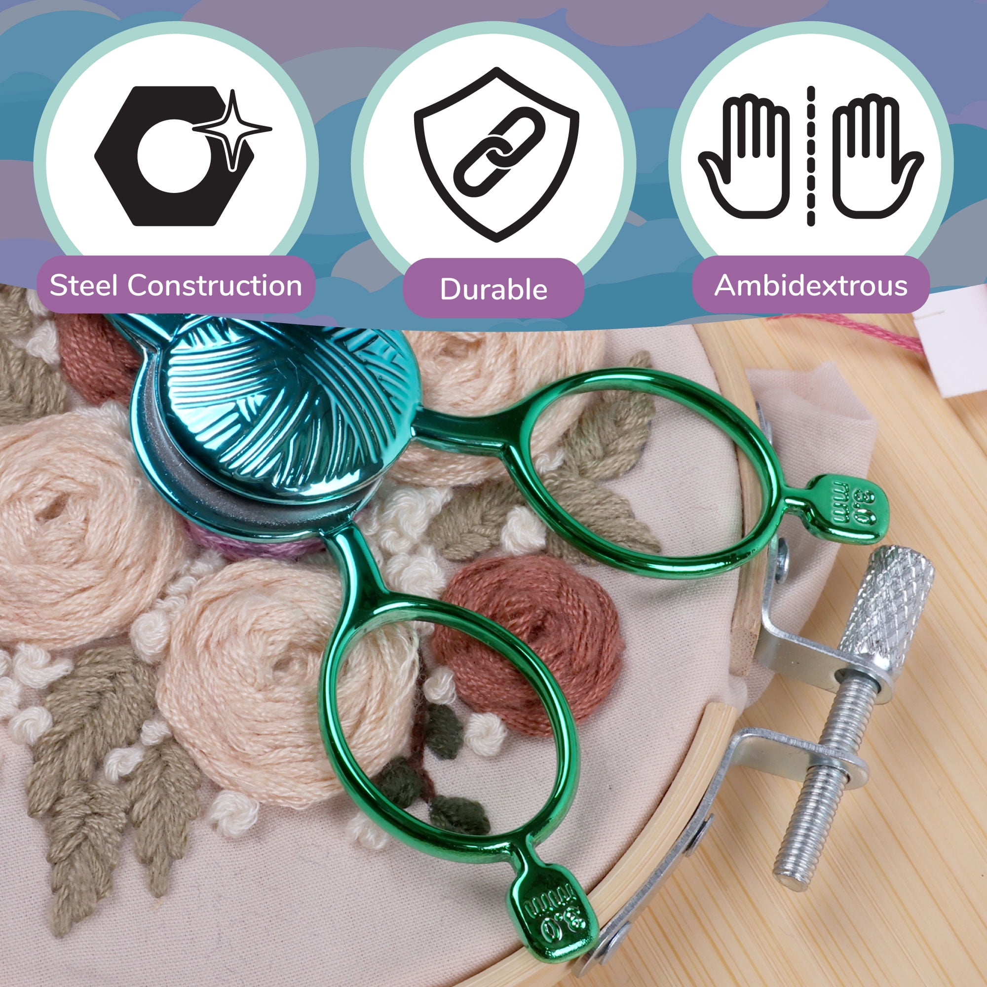 Yarn Ball Embroidery Scissors - Mint - 3 Scissors