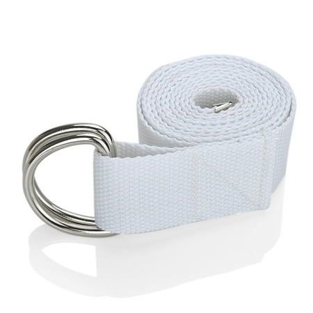 Gogo D 6ft-Ring Boucle Yoga Strap, Accessoires de yoga - blanc