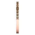 thumbnail image 4 of 0.57 ct Brilliant Round Cut Simulated Champagne 18K Rose Gold Stackable Band SZ 5.75, 4 of 6
