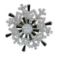 thumbnail image 1 of Elegant Rotating Crystal Ring Shiny Multiple Snowflake Shape Ring Christmas Gift For Women, 1 of 2