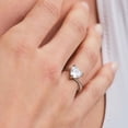 thumbnail image 4 of LuckyLy Anillos de Mujer de Compromiso y Promesa, Acero Inoxidable y Zirconia Cúbica de Corazón – Joyería ideal como Regalos para Mujer Navidad, San Valentín y Regalos para Mamá, Modelo plateado 6, 4 of 8