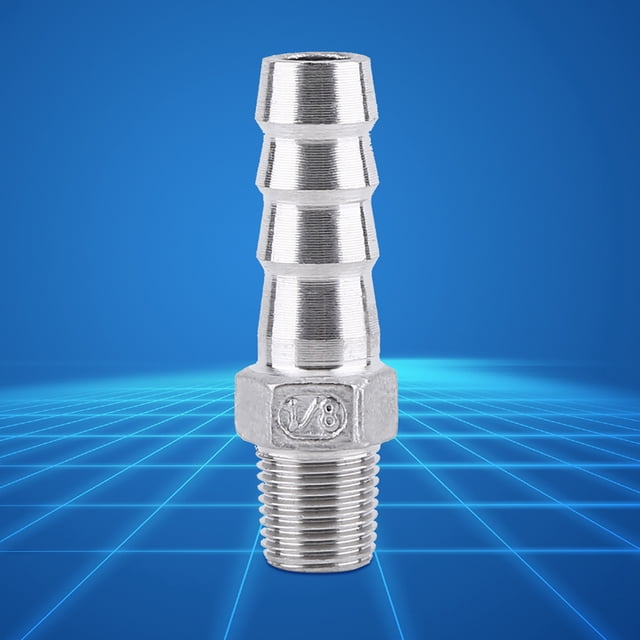 Barb Hose Connector,Stainless Steel Male Thread Hose Adapter Fitting Hose Tail Connector Proven Performance