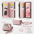 thumbnail image 2 of TECH CIRCLE Wallet Case Compatible with iPhone 16 Pro Max RFID Blocking 9-Card Holder Soft PU Leather Magnetic Snap Shoulder Strap Zipper Pocket Stand Case Fit for iPhone 16 Pro Max for Women,Pink, 2 of 6