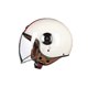 thumbnail image 5 of Beon B-110b Long B-108a Default Helmet Visor Motorcycle Helmet Shield Lens Clear Smoke Silver Color, 5 of 5