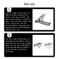 thumbnail image 1 of Folding Bicycle Luggage Carrier Alloy Portable Heavy Duty Polished Cargo Rear Rack Cycling Cycle Holder Replacement for Brompton Black, 1 of 9