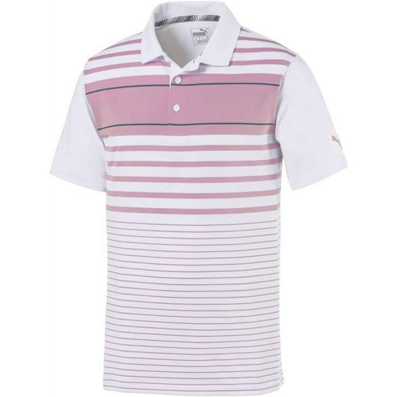 PUMA GOLF Men's 2019 Spotlight Polo Pale Pink-peacoat Medium