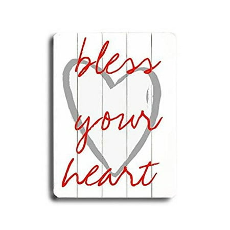 Bless gramercy Bless your heart Wood Sign 30x40 (77cm x102cm) Planked - Walmart.com
