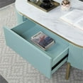 thumbnail image 5 of Furniture of America Timi Glam Wood 1-Drawer Coffee Table in Green, 5 of 11