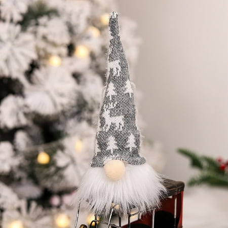 

Herrnalise Christmas Glowing Faceless Old Man Pendant Christmas Tree Decoration Props Home Decor on Clearance