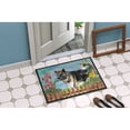 thumbnail image 2 of Carolines Treasures CK1231JMAT American Akita Spring Door Mat Indoor Rug or Outdoor Welcome Mat 24x36 Doormat  36"L x, 2 of 4