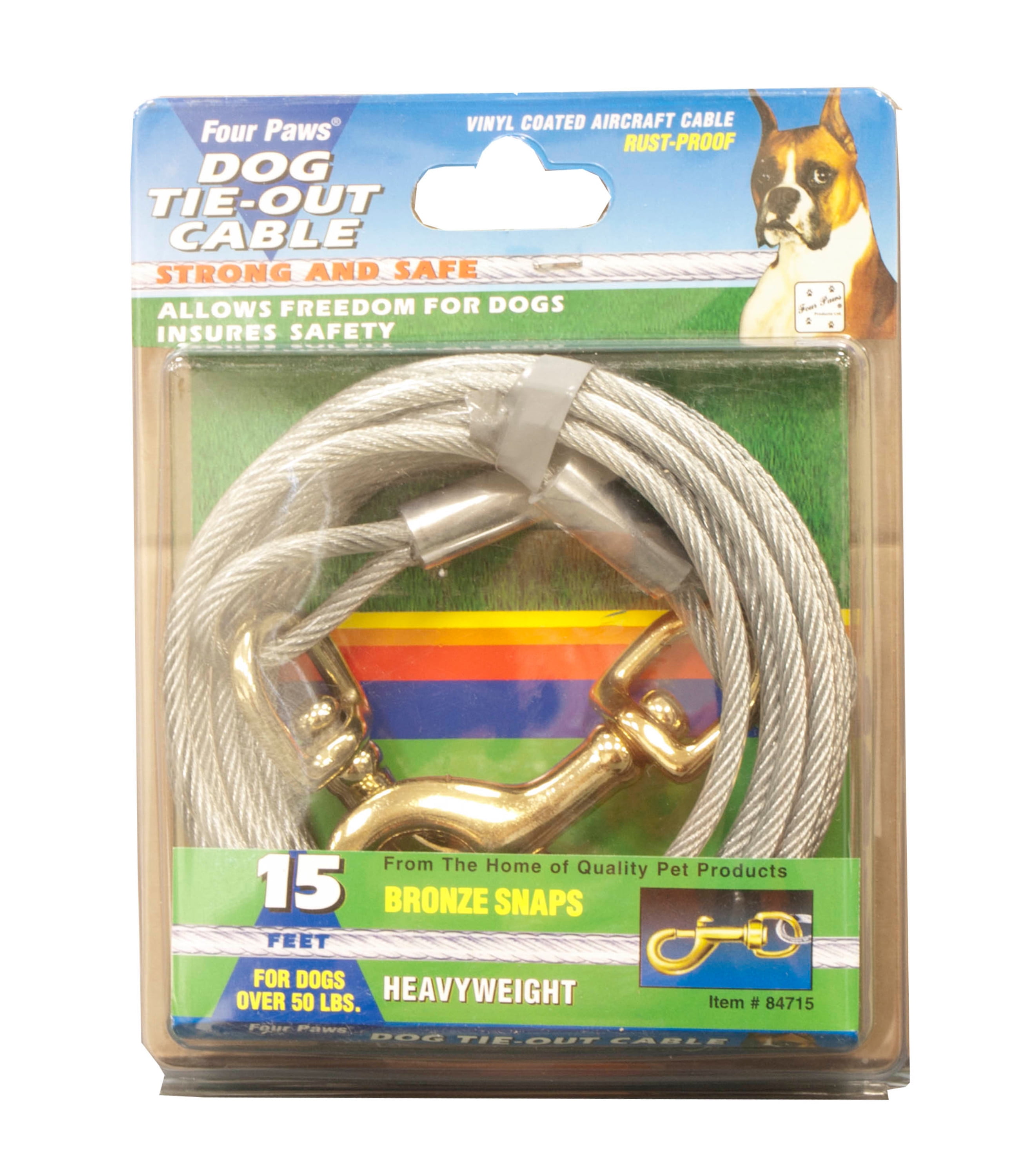 Four Paws Nylon Cat Tie Out Cable 10 ft. 