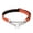 Orange, variant on Nylon Reflective Dog Collar for Training and Daily Walking with Soft P Chain Pet Necklace