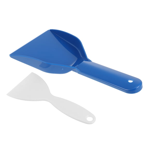 2 Pcs Plastic Ice Shovel Defrost Scraper Snow Freezer Tool Maker