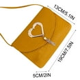 thumbnail image 3 of Christmas Saving Clearance! UHUYA Women Simply Fashion Bag Strap Messenger Shoulder Bag Crossbody Purse Bag Mobile Phone Bag, Yellow, 3 of 6