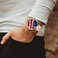 thumbnail image 2 of American Flag Steel Strap Automatic Watch (With Indicators), 2 of 26