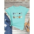 thumbnail image 5 of ZXSXSY Cute Cat Shirts for Women Graphic Tee Crew Neck Short Sleeve T-Shirts, 5 of 7