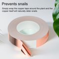 thumbnail image 5 of Giyblacko Copper Tape Against Double Conductive Copper Foil Tape Fence Copper Foil Tape Tape Metal Shielding Tape For Gardens Raised Bed Flower Pot Plants (30 Mm, 5 of 8