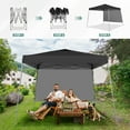 thumbnail image 4 of Outdoor Basic 8'x10'Pop up Canopy Tent with Adjustable Height,Instant Canopies,Shade Tents with One Sidewall, for Events, Parties, Gatherings, Camping,Black, 4 of 9