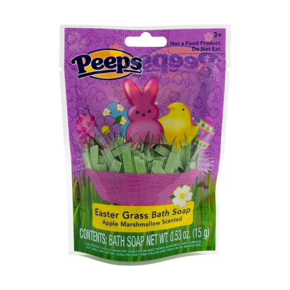 Peeps Easter Grass Bath Soap, Green,  Apple Marshmallow Scented, 15g