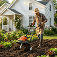 thumbnail image 5 of AIVOLT 19 Inch 15 Amp Corded Electric Garden Tiller and Cultivator,Rototiller with Adjustable Wheels,for Lawn Yard Gardening Soil Cultivation, 5 of 8