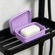 thumbnail image 5 of Jabonera de Silicona con Tapa, Autodrenante, para Baño y Cocina - Recipiente Antideslizante para Jabón En Barra con Tapa, Estuche de Viaje de Secado Rápido para Ducha, Camping y Caravana - 1 Unidad, 5 of 6