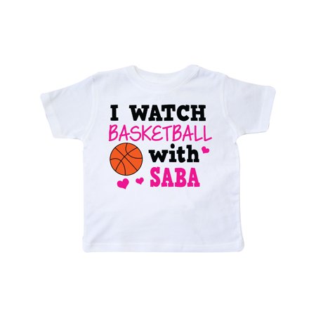 

Inktastic I Watch Basketball with Saba Gift Toddler Toddler Girl T-Shirt