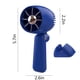 thumbnail image 3 of Ventilador portátil USB de mano | Mini ventilador de escritorio de 3 velocidades para oficina y viajes | Batería recargable de 5000 mAh, plegable y silencioso | Blanco, azul, verde, 3 of 4
