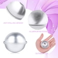 thumbnail image 4 of 18 Pcs 2.16inch/5.5cm Diameter Moulds DIY Metal Crafting Mould Bath Bomb Making Supplies for Crafts Making, 9 Sets, 4 of 5