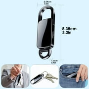 RONY 64GB Portable Keychain Voice Activated Recorder - One-key Start Recording Device with Noise Reduction - Long Battery Life Dictaphone Music Player with USB Included