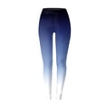 thumbnail image 4 of Arlun Gradient Colors Leggings for Women Tummy Control Stretchy Workout Leggings High Waisted Lifting Tight Active Pants Soft Comfy Slim Fit Gym Yoga Pants 2025 Blue S, 4 of 4