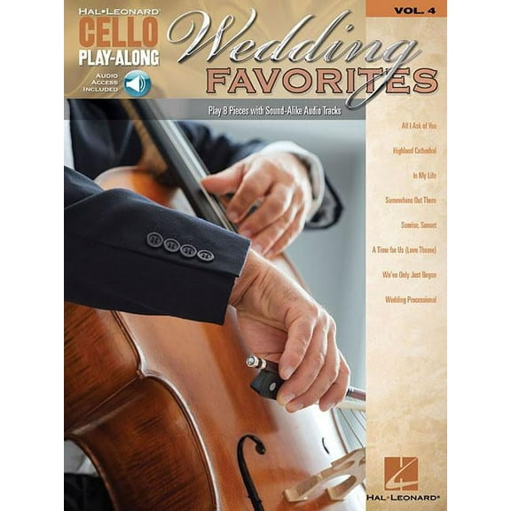 Wedding Favorites : Cello Play-Along Volume 4 (Paperback)