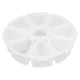 thumbnail image 5 of Caja De Plástico Transparente Redonda De 8 Rejillas, Contenedor De Almacenamiento Divisor Para Cuentas, Joyería, Manualidades, Artículos De Decoración De Uñas, 5 of 7