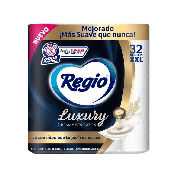 Papel higienico Regio luxury 32 rollos