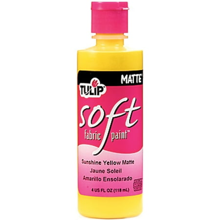 tulip 4oz matte sunshine soft fabric paint yellow