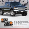 thumbnail image 2 of For GMC Sierra Yukon 99-07 4Pcs Black Housing Amber Headlights+Bumper Lamp, 2 of 5