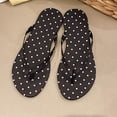 thumbnail image 5 of Narveanno Slim Flip Flops for Women, Ladies Shower Slippers Flat Sandals for Summer Bathroom Beach Pool, Lightweight Basic Thongs Rubber Soft Slide Slip-on Shoes Black 8.5, 5 of 6
