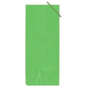 Lime Treat Bags | Green Gusseted Bags | Lime Green Poly Bags - 9in. x 4in. - 48 Pieces/Pkg. (fdp1230lime)