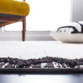 thumbnail image 4 of SAFAVIEH Marrakesh Corie Diamond Polyester Area Rug, Ivory/Anthracite, 5'3" x 7'6", 4 of 8