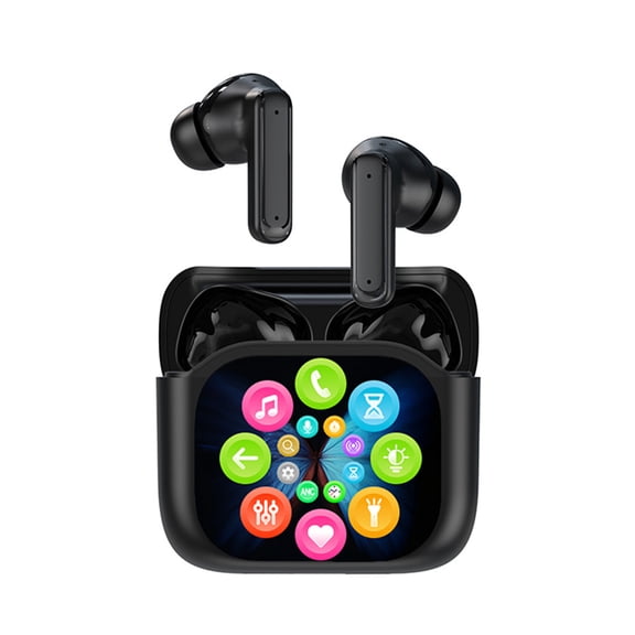 AI Translation Earbuds with Smart Touchscreen Case, Real-Time Two-Way Language Translator, Bluetooth Wireless Earbuds with Free App, No Subscription, for Travel & Daily Use
