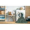 thumbnail image 2 of Ahgly Company Machine Washable Indoor Round Transitional Cadet Blue Green Area Rugs, 8' Round, 2 of 7
