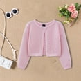 thumbnail image 2 of Gibobby Kids Baby Sweater Cardigan Jacquard Cable-Knit Spring Coat Long Sleeve Cardigan for Baby Girl,Pink,3-4 Years, 2 of 5