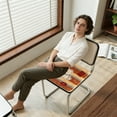 thumbnail image 7 of Yhmxh Square Non-Slip Dining Chair Cushion, Plush Sponge Soft Opposed Slide Seat Cushion Seat Cushion Buttocks Cushion for Dining Room Dining Hall Kitchen Car Seat 15.75 x 15.75 in, 7 of 7