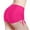 Hot Pink, variant on POIUYTR Women's Swim Boardshorts Beach Bikini Bottoms with Adjustable Ties High Waisted Swimsuit Boy Shorts