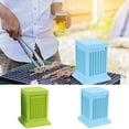 thumbnail image 1 of Máquina para brochetas de carne | Accesorio para barbacoa | Fabricante multifuncional de brochetas azul-verde | 49 brochetas por uso | Perforador eficiente para pollo, res, cerdo y verduras | Fácil, 1 of 5