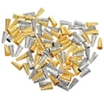 thumbnail image 4 of 100Pcs Alloy Tassel End Caps for Diy Crafts and Jewelry Making Silver Golden Round, 4 of 8