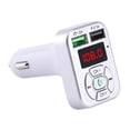 thumbnail image 1 of Coche Bluetooth Inalámbrico Sunnimix Transmisor FM Adaptador Reproductor de MP3 Plata, 1 of 7