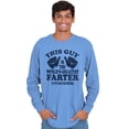 thumbnail image 3 of This Guy Worlds Greatest Farter Funny Men's Long Sleeve Tee T Shirt Brisco Brands M, 3 of 6